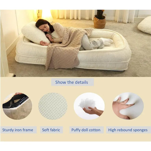 Chaise longue réglable de 47,8 pouces avec dossier haut