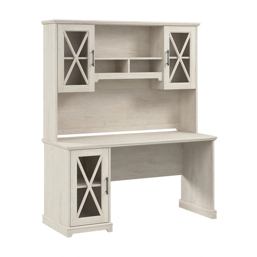 Bureau de ferme 60W avec étagère supérieure et armoire de rangement