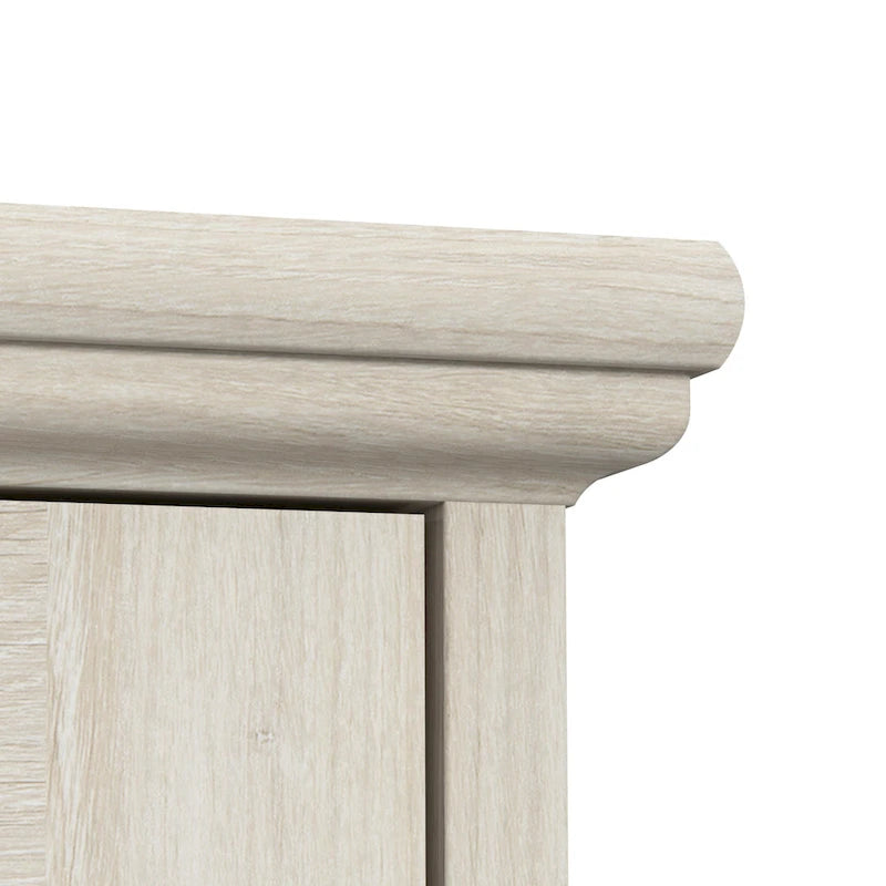 Lennox Farmhouse Desk with Hutch and Storage Cabinet by Bush Furniture