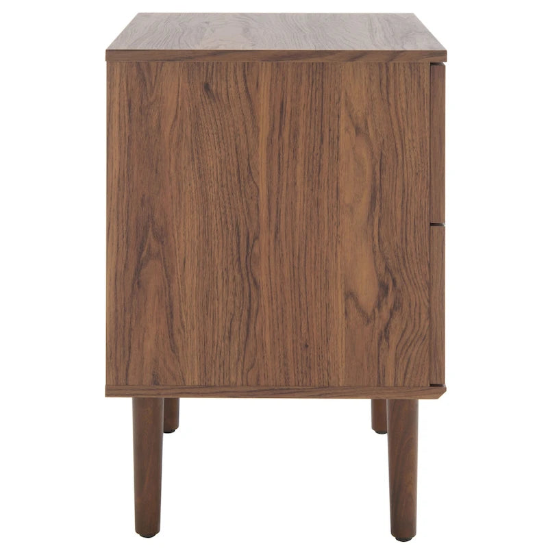 2-Drawer Rattan Nightstand