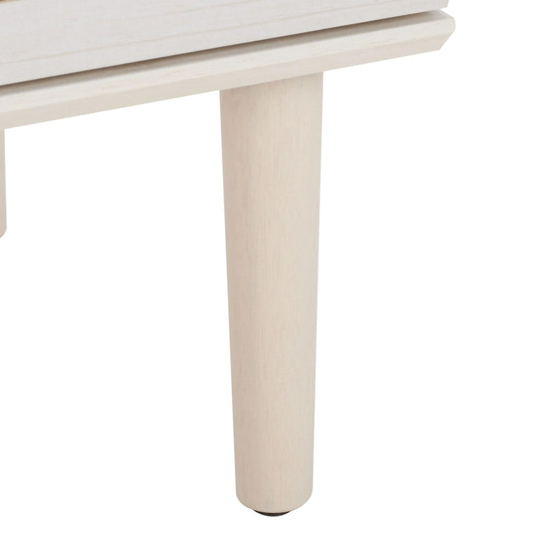2-Drawer Rattan Nightstand