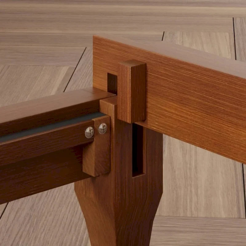 Solid Dry Bamboo Wood Platform Bed Frame by Harper&Bright Designs