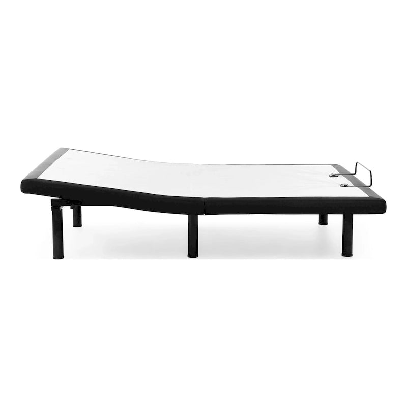 Brenner Modern Black Adjustable Bed Frame with 4 Positions and USB Ports by Furniture of America