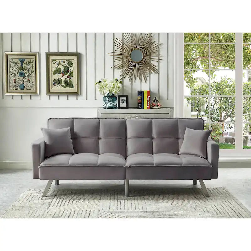 Comfortable Velvet Sleeper Sofa Bed by Legend Furniture