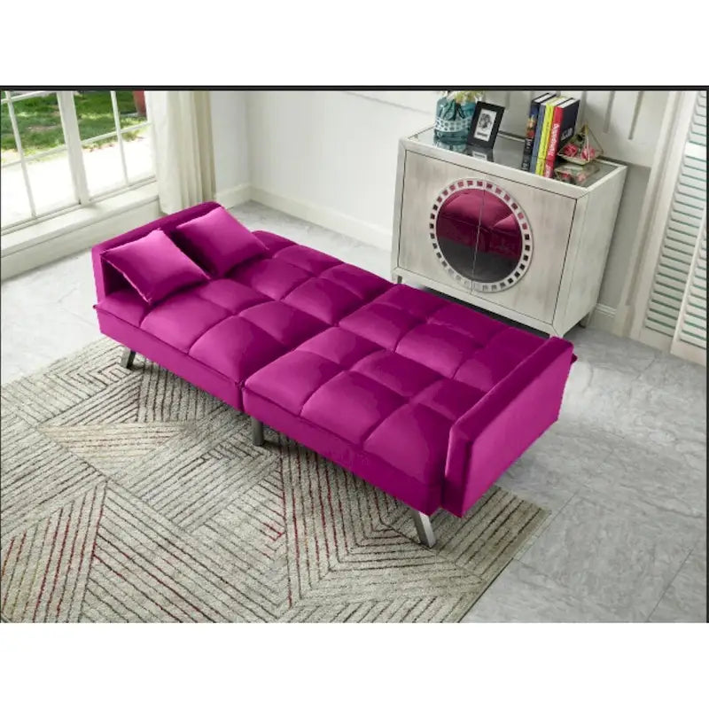 Comfortable Velvet Sleeper Sofa Bed by Legend Furniture