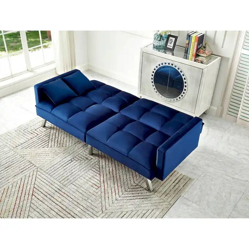 Comfortable Velvet Sleeper Sofa Bed by Legend Furniture