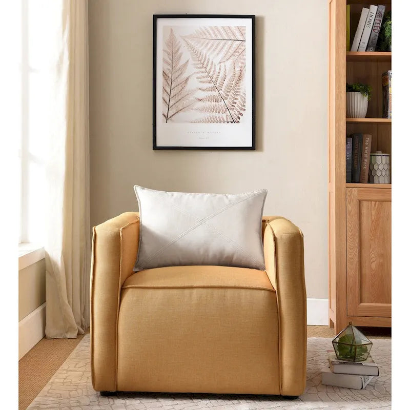 Dack Contemporary Fabric Upholstered Accent Chair by Furniture of America