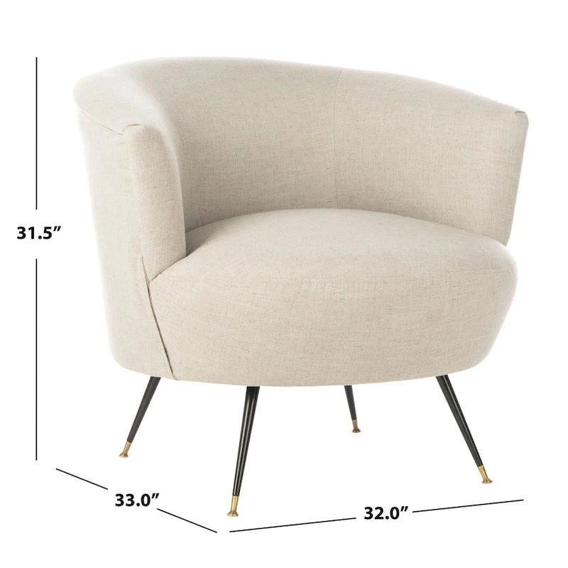 Mid-Century Modern Retro Club Chair - 32Wx33Dx32H
