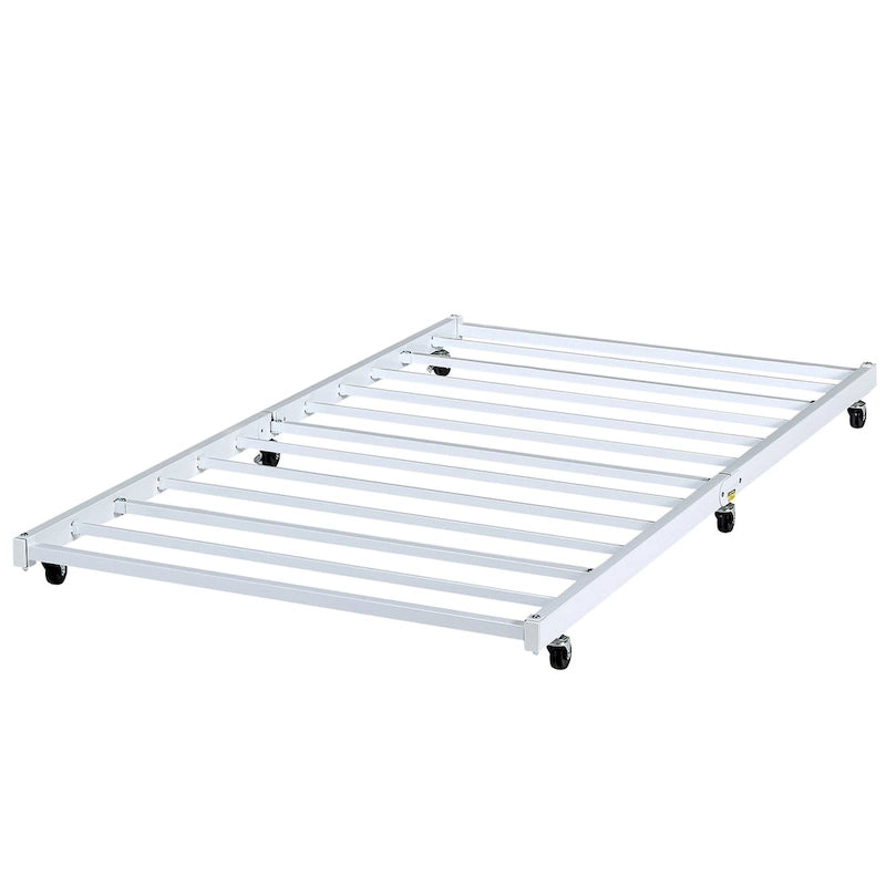 VECELO Classic Open Frame Metal Daybed with Trundle,Twin Size
