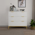 Commode moderne blanche à 3 tiroirs
