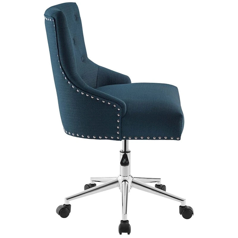Carson Carrington Lagefors Tufted Swivel Upholstered Fabric Office Chair