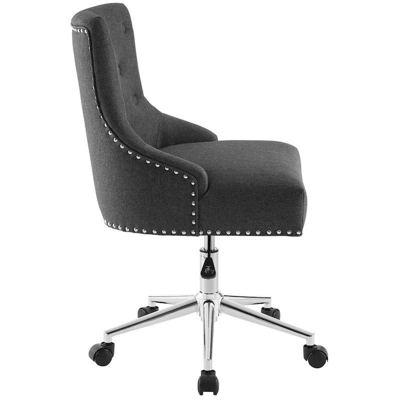Carson Carrington Lagefors Tufted Swivel Upholstered Fabric Office Chair