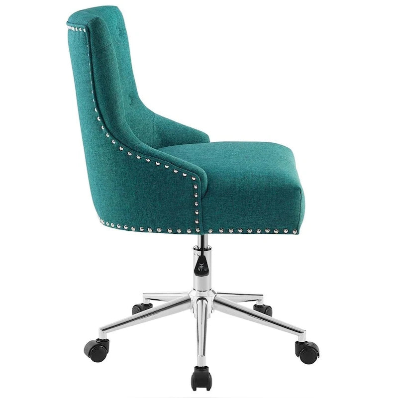 Carson Carrington Lagefors Tufted Swivel Upholstered Fabric Office Chair
