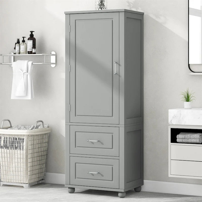 Tall Freestanding Bathroom Storage Cabinet