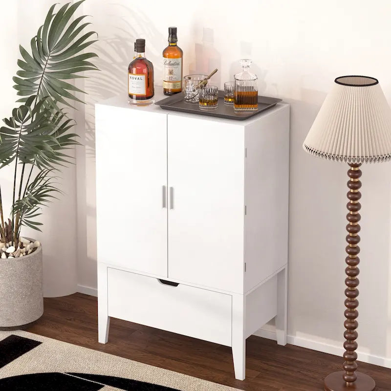 Sideboard Cabinet with Wine Racks & Stemware Holder