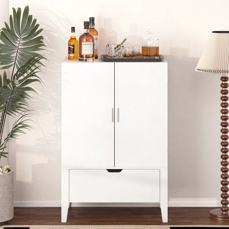 Sideboard Cabinet with Wine Racks & Stemware Holder