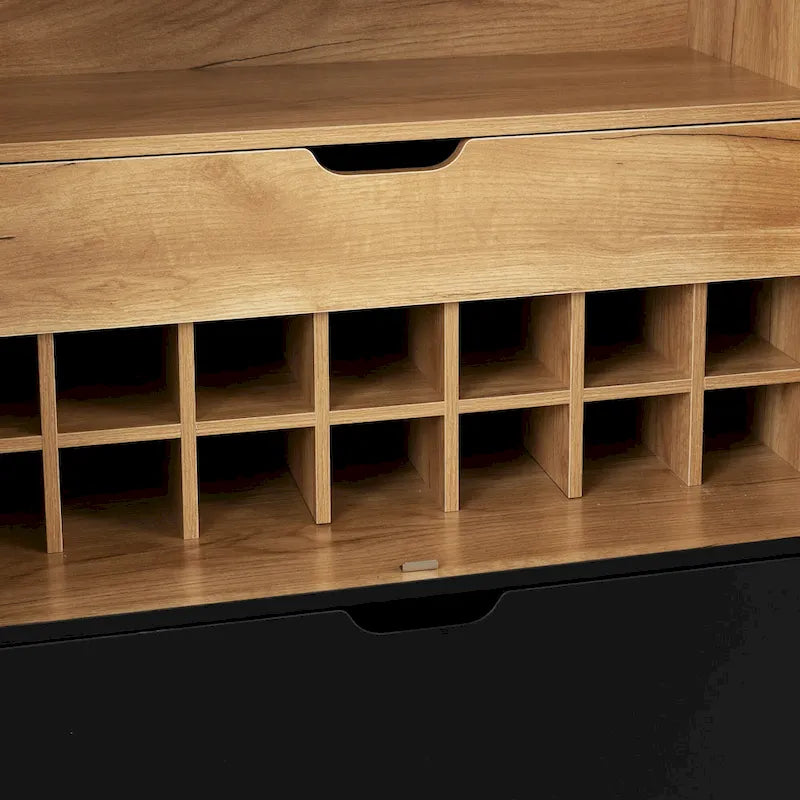 Sideboard Cabinet with Wine Racks & Stemware Holder