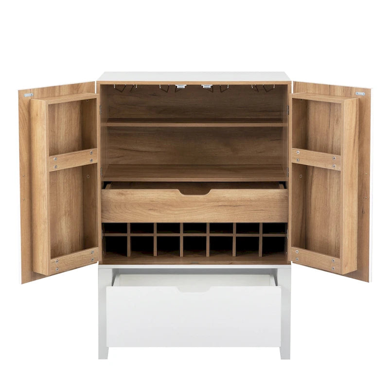 Sideboard Cabinet with Wine Racks & Stemware Holder