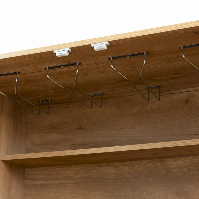 Sideboard Cabinet with Wine Racks & Stemware Holder
