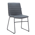 Leather Polyester Office Chair with Stainless Steel Base Zylar Series