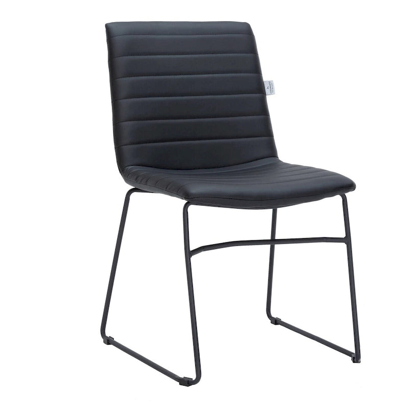 Leather Polyester Office Chair with Stainless Steel Base Zylar Series