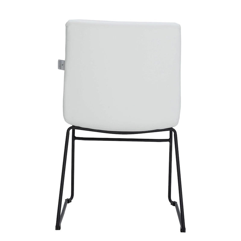 Leather Polyester Office Chair with Stainless Steel Base Zylar Series