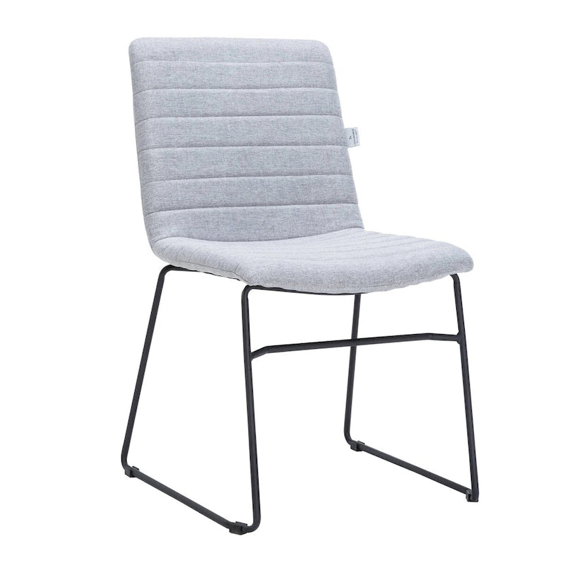 Leather Polyester Office Chair with Stainless Steel Base Zylar Series