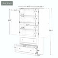 Freestanding Storage Cabinet with Two Drawers