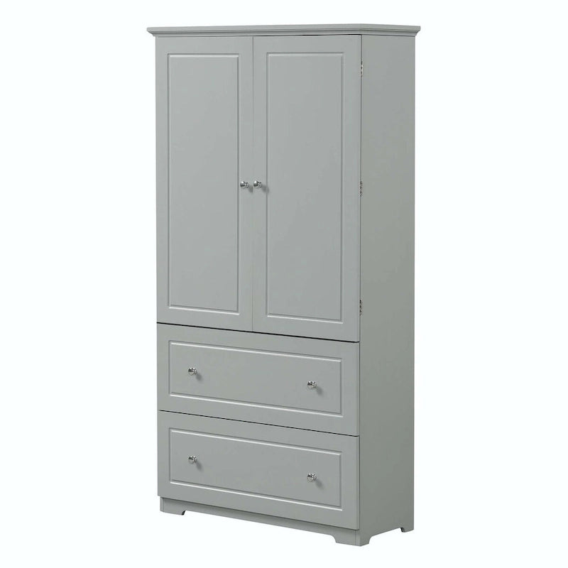 Freestanding Storage Cabinet with Two Drawers